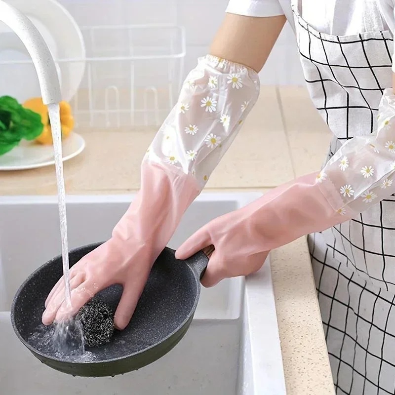 Commercial Kitchen Gloves - Guantes de goma de manga larga