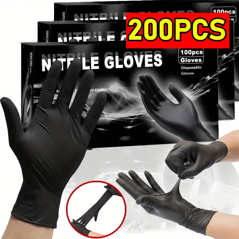 Commercial Kitchen Gloves - Guantes desechables de nitrilo impermeables para
