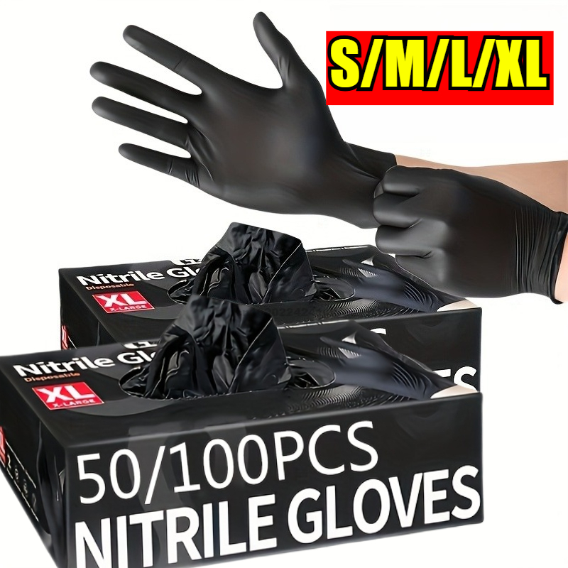 Commercial Kitchen Gloves - Guantes desechables de nitrilo impermeables para