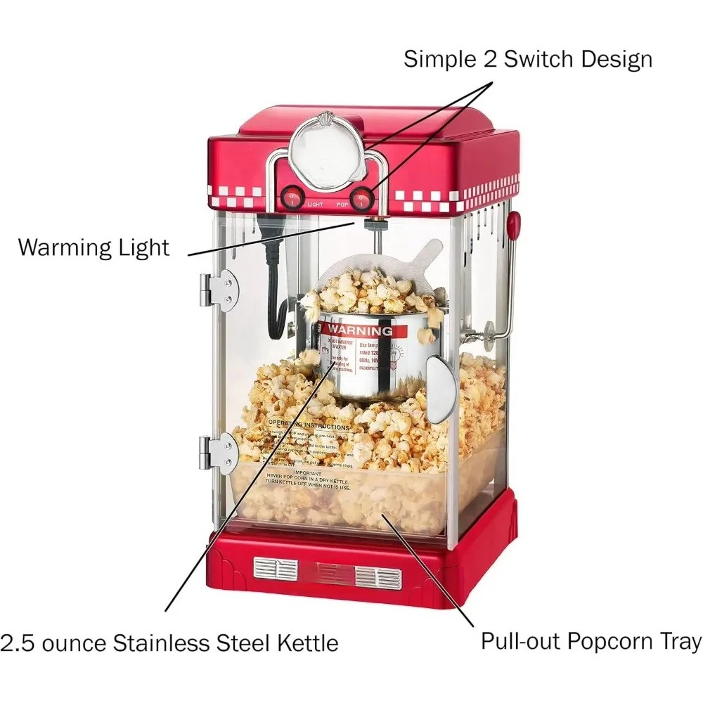 Commercial Popcorn Machine - Nueva Máquina Automática de Palomitas de