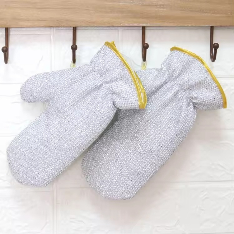 Commercial Kitchen Gloves - 1/2 Uds guantes plateados guantes de