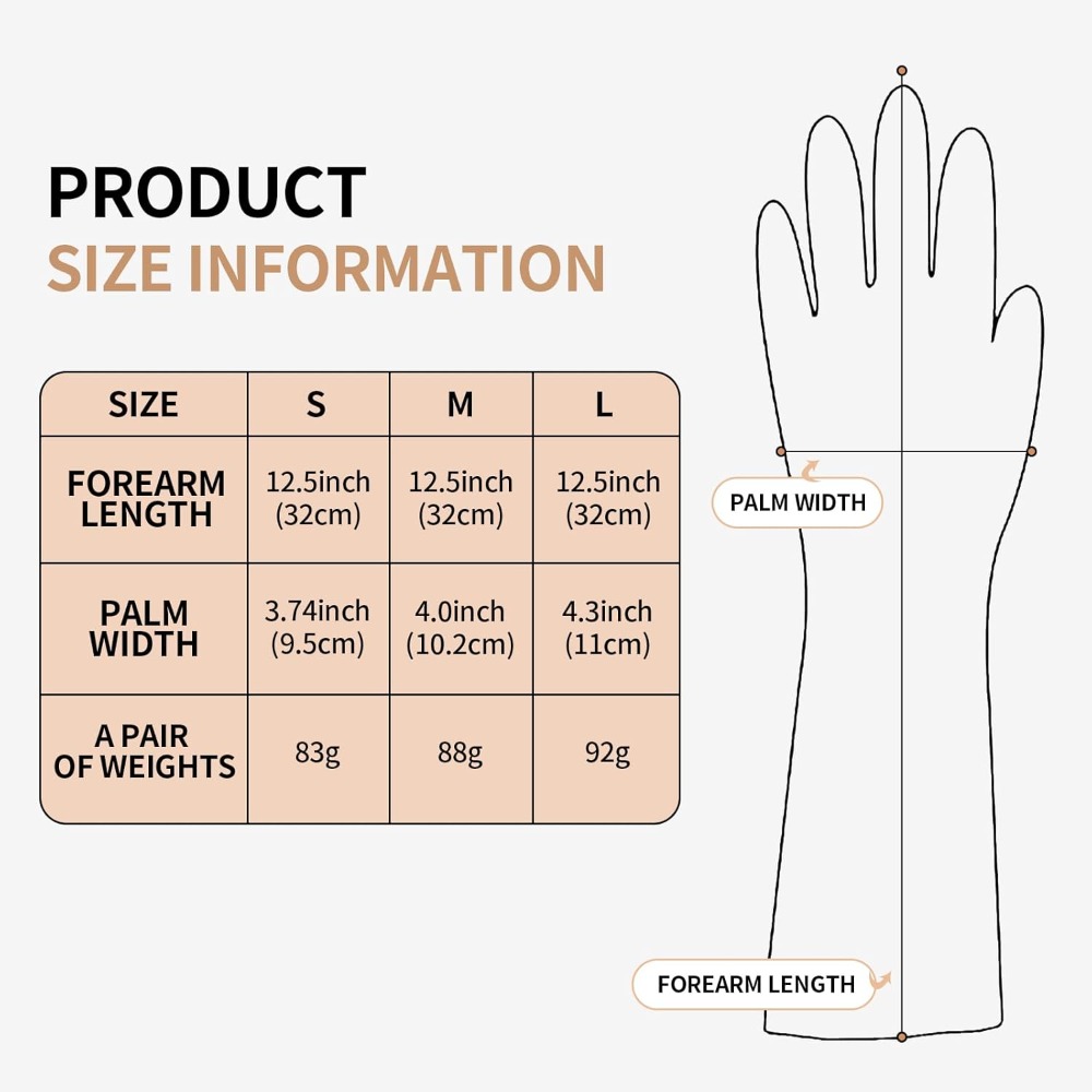 Guantes de goma para lavar pla - Commercial Kitchen Gloves reseña y precio