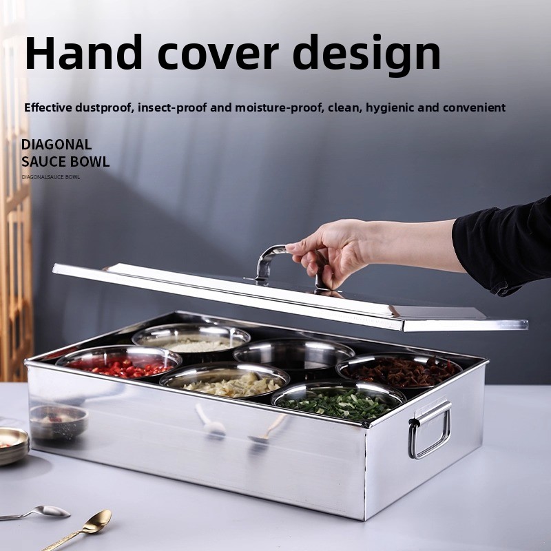 Caja de condimentos de acero i - Commercial Kitchen Management reseña y precio