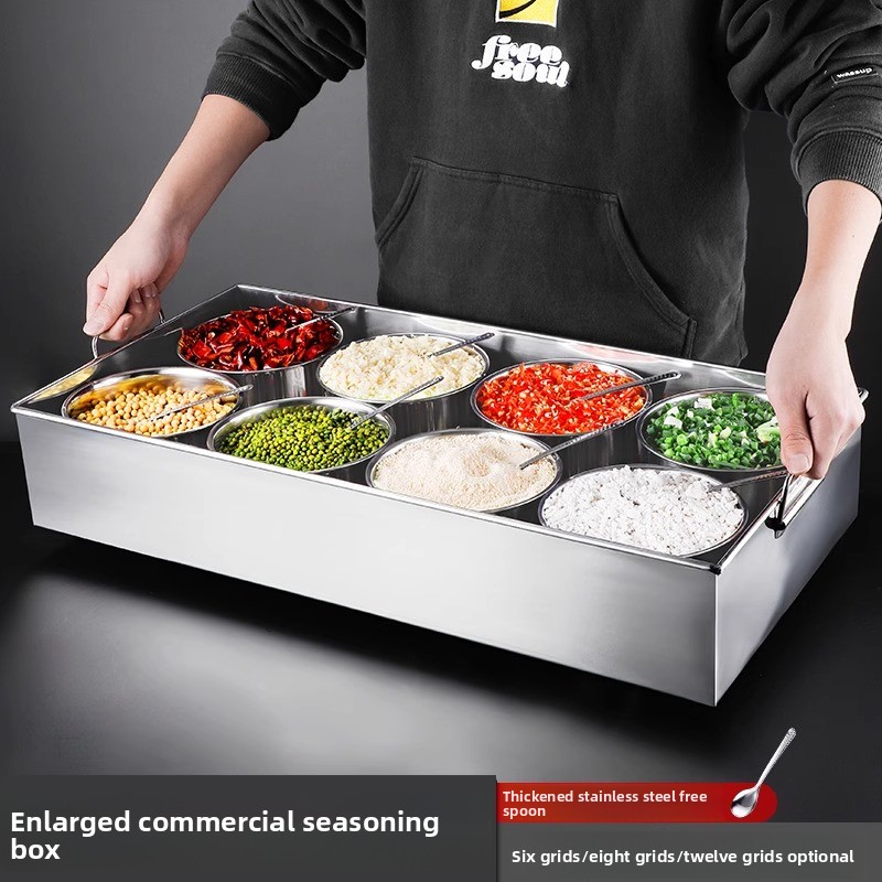Caja de condimentos de acero i - Commercial Kitchen Management reseña y precio