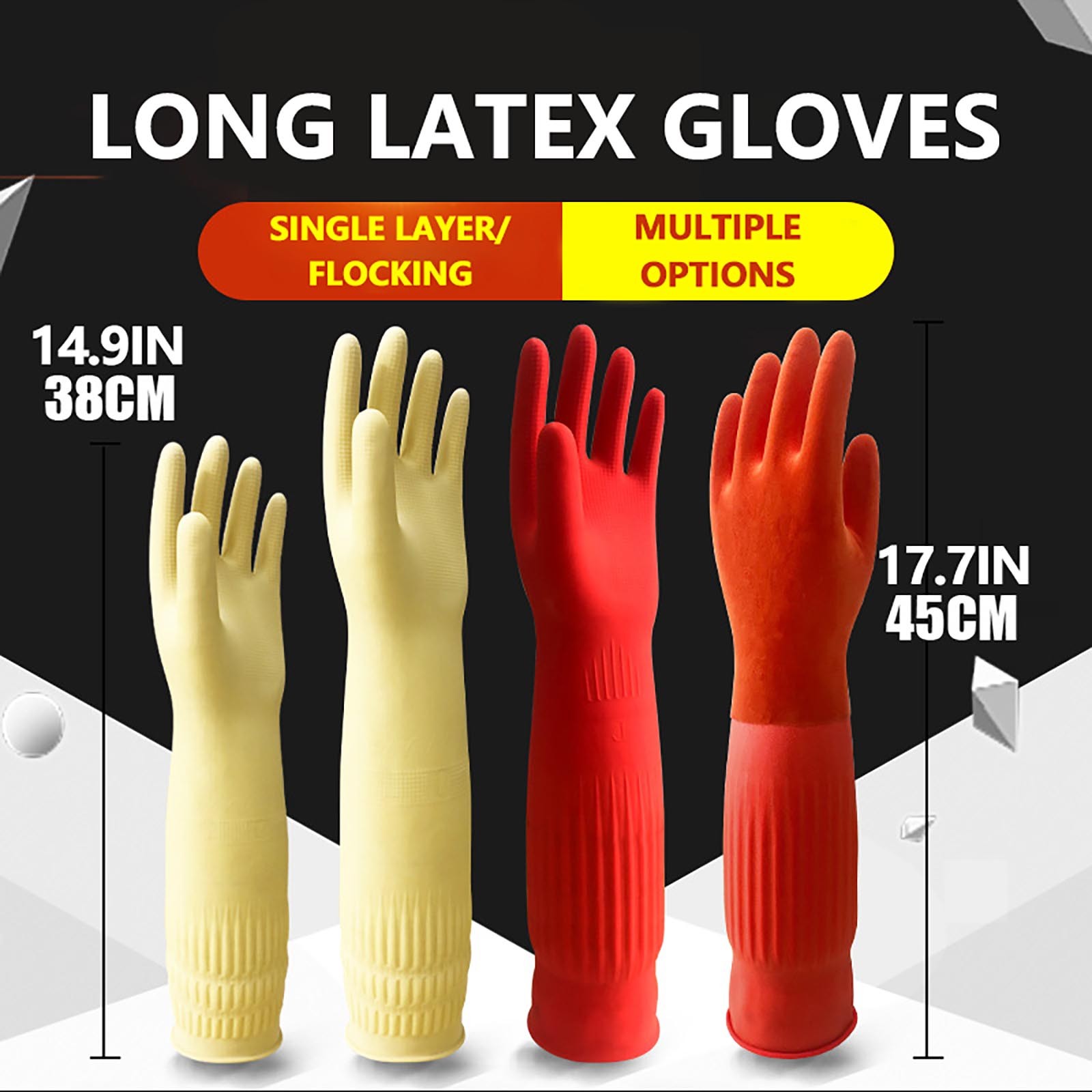 Guantes limpios de goma cómodo - Commercial Kitchen Gloves reseña y precio