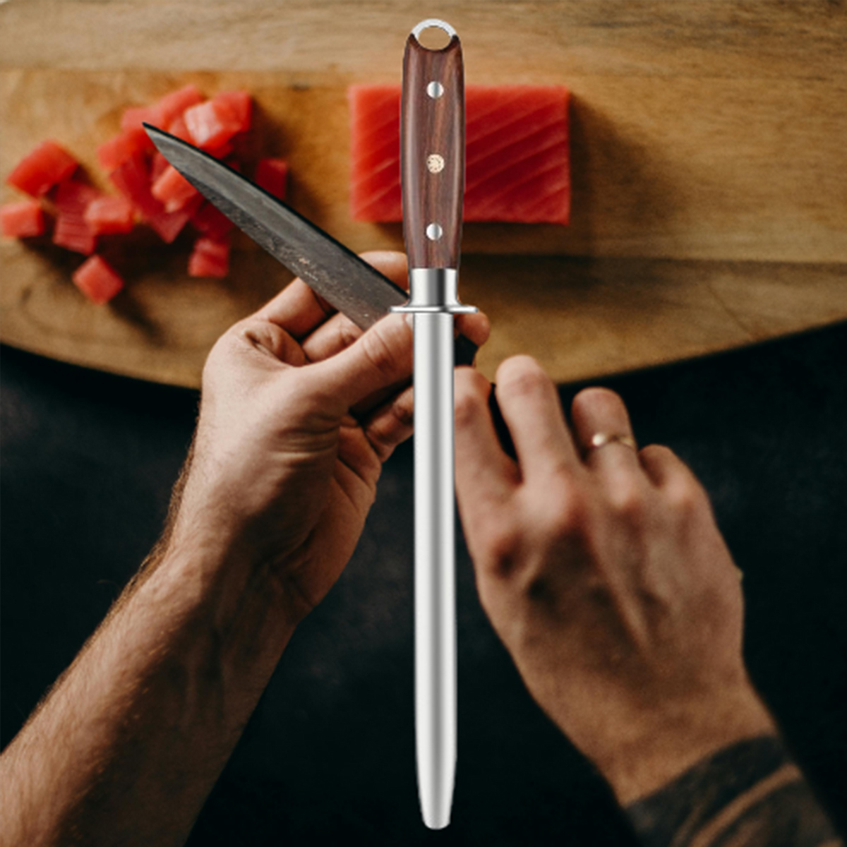 Varilla de Afilado de Titanio  - Commercial Kitchen Knife Sharpener reseña y precio