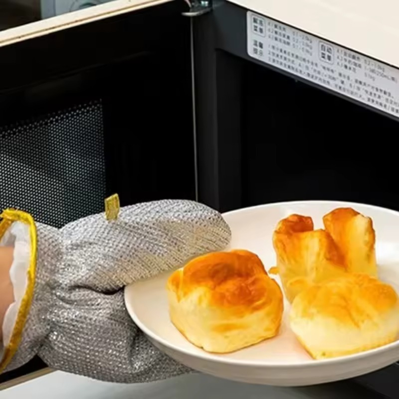 1/2 Uds guantes plateados guan - Commercial Kitchen Gloves reseña y precio