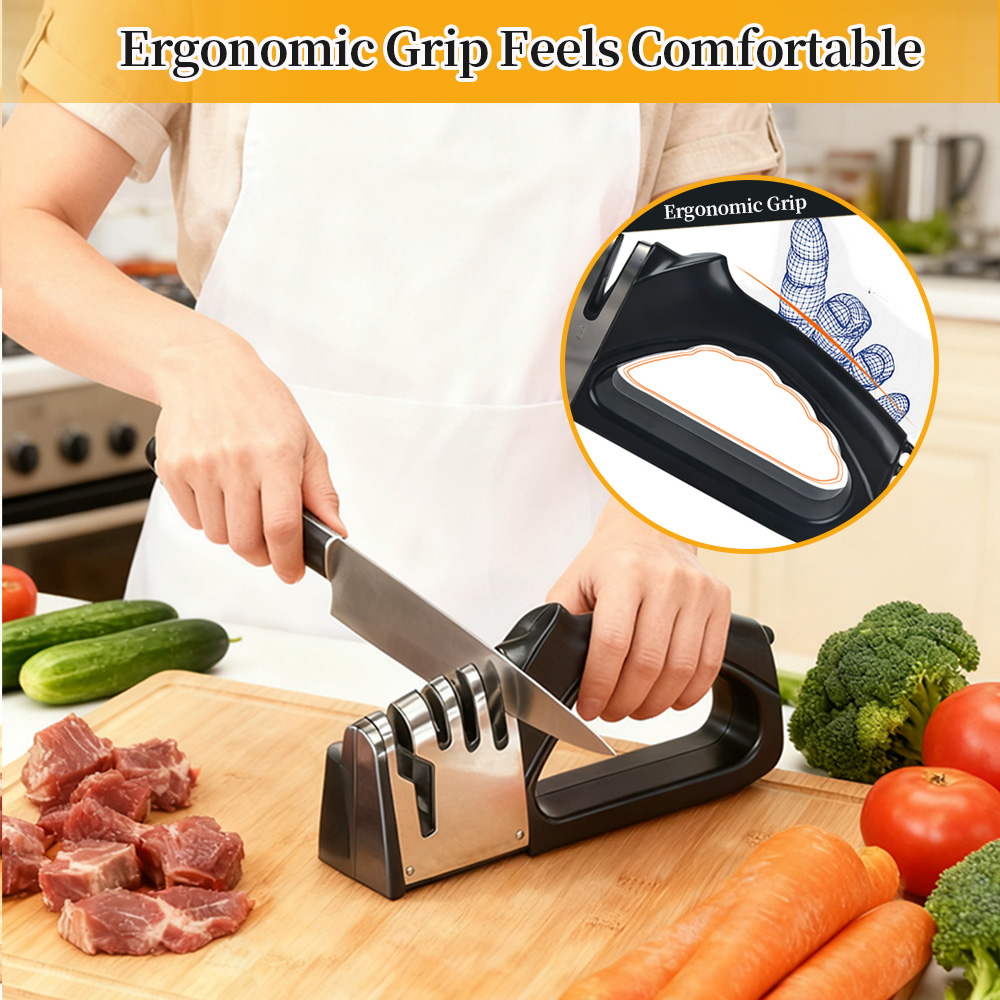 ¡Afilador de cuchillos de cerá - Commercial Kitchen Knife Sharpener reseña y precio