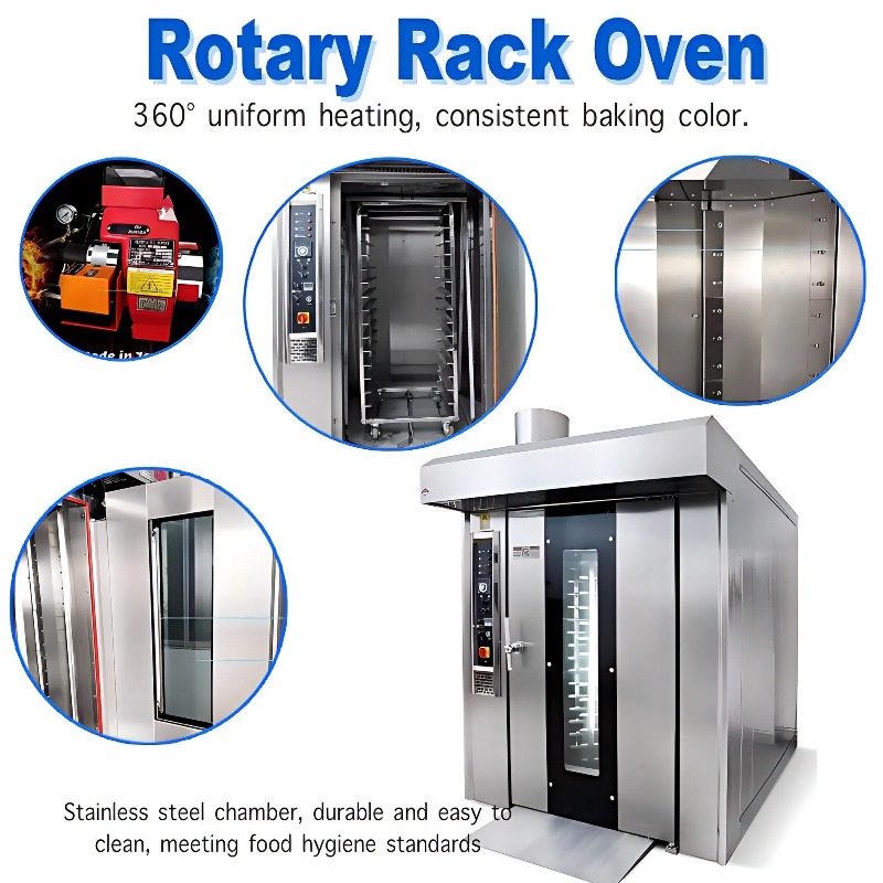 Horno de Pizza Rotatorio de Al - Rotary Bakery Oven reseña y precio