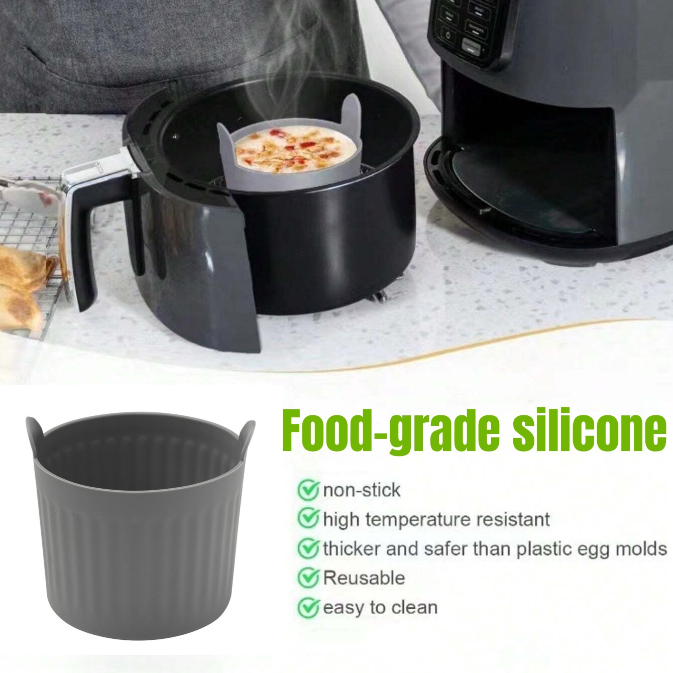 Freidora de aire de silicona p - Rotary Bakery Oven reseña y precio