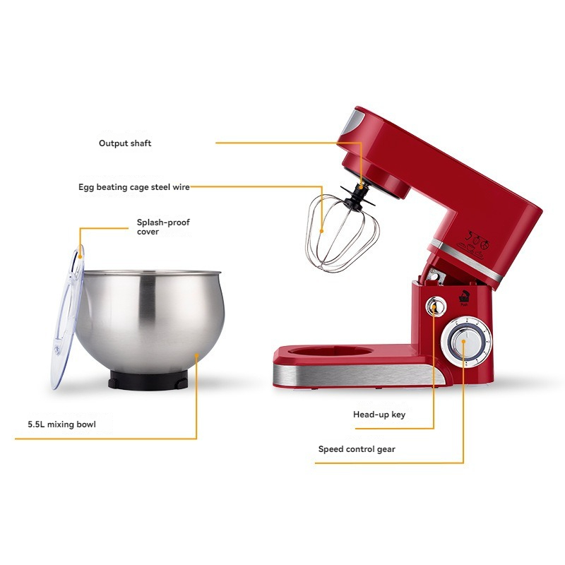 Batidora Eléctrica de 6 Veloci - Commercial Kitchen Mixers Dough Mixer reseña y precio